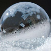Frozen Soap Bubble